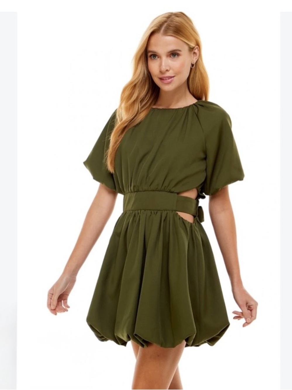 Seek the Label Olive You a Lot Cutout Mini Dress Size Medium